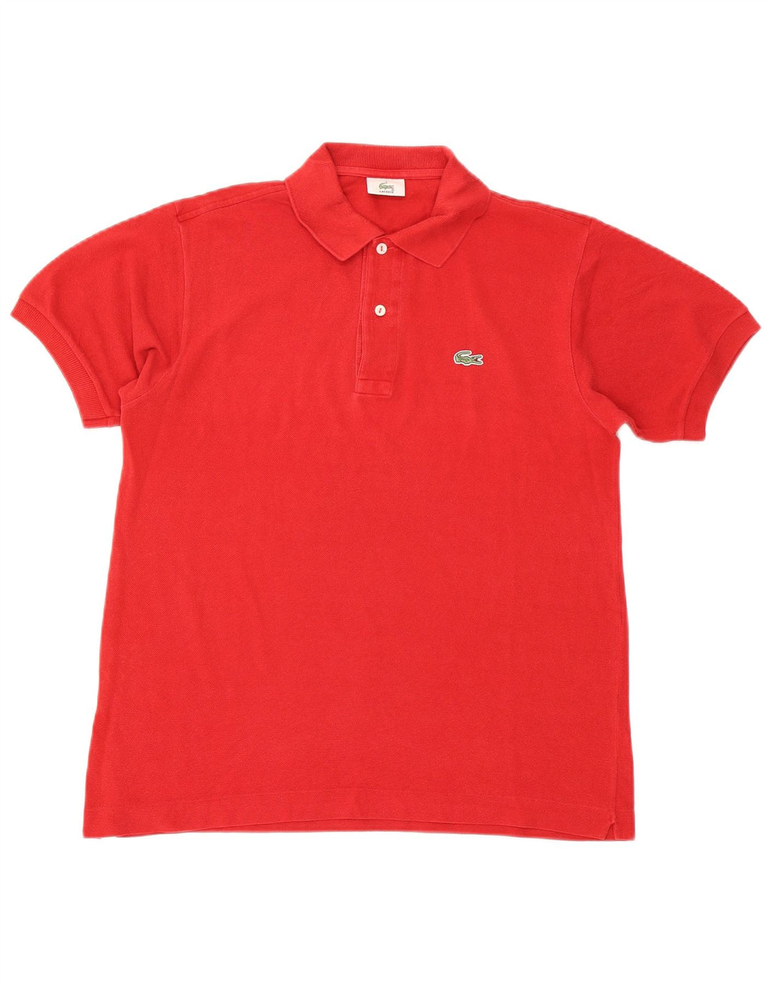 Polo Lacoste para hombre talla 4 mediano algodón rojo