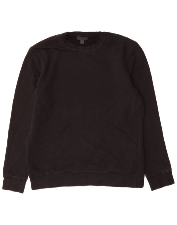 Cos Mens Sudadera Jumper Pequeño Algodón Negro