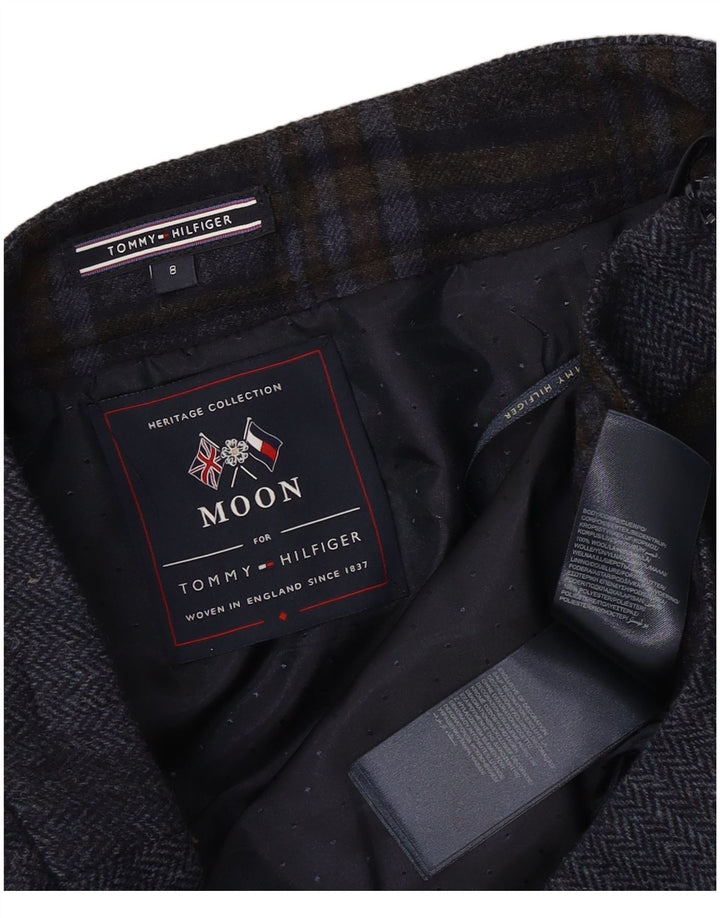 Tommy Hilfiger Minifalda para mujer US 8 Mediana W32 Lana a cuadros azul marino