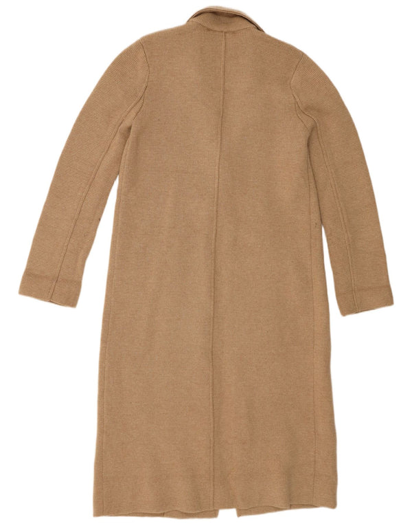 Zara Mujer Abrigo UK 44 Medio Beige
