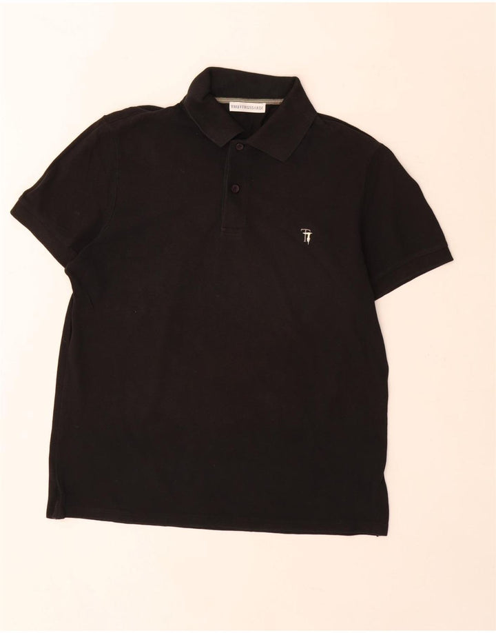 Polo Trussardi Hombre Algodón Negro Mediano