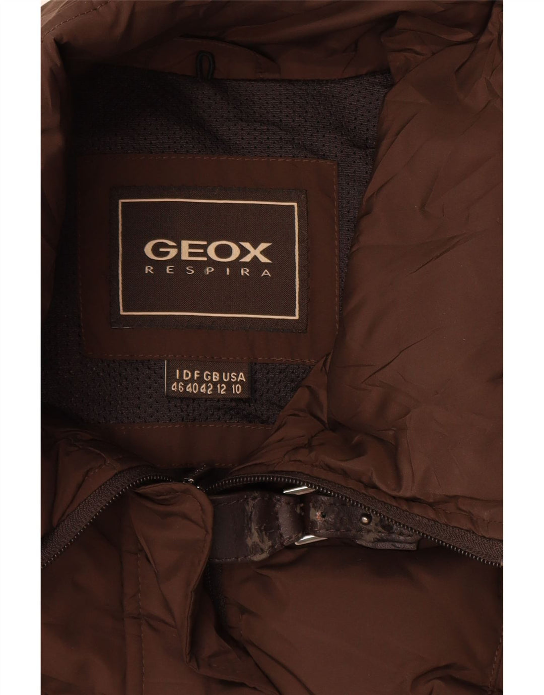 GEOX Chaqueta acolchada para mujer UK 42 Marrón medio
