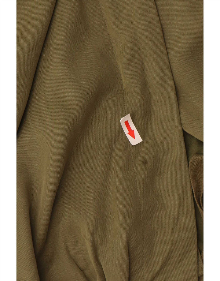 Marks & Spencer Chaqueta Parka con Capucha para Mujer UK 46 Grande Poliéster Caqui