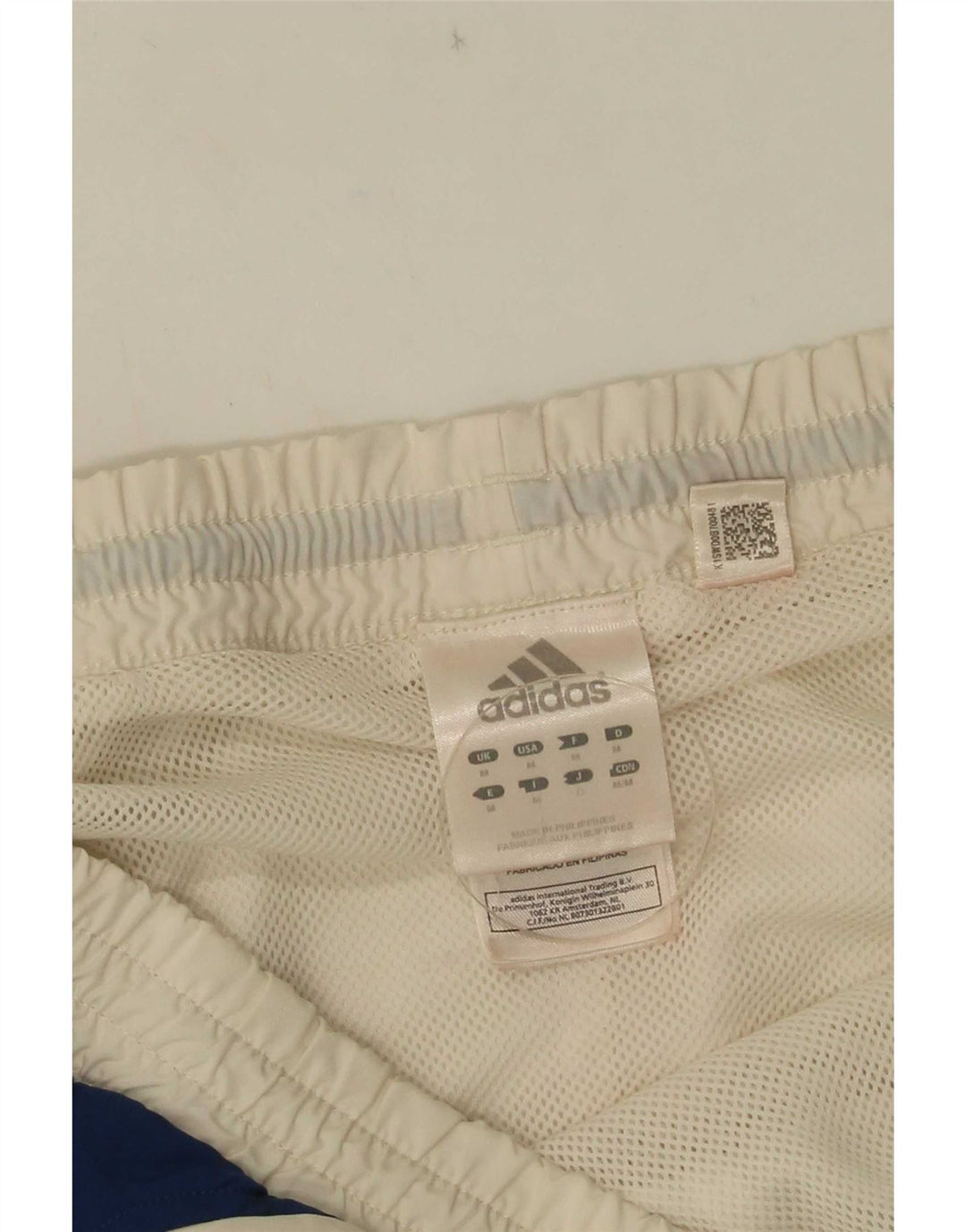 Adidas - Pantalones cortos deportivos para hombre, color blanco medio, poliéster color block