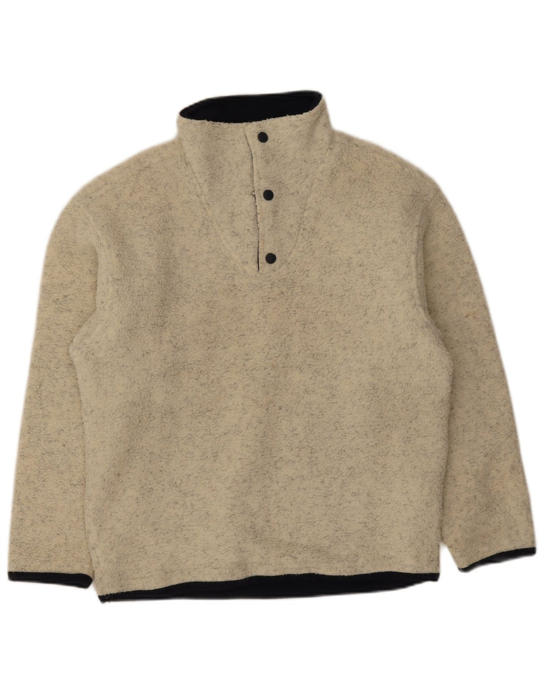 Lotto Hombre Jersey De Forro Polar Con Cremallera Y Cuello Pequeño Poliéster Moteado Beige