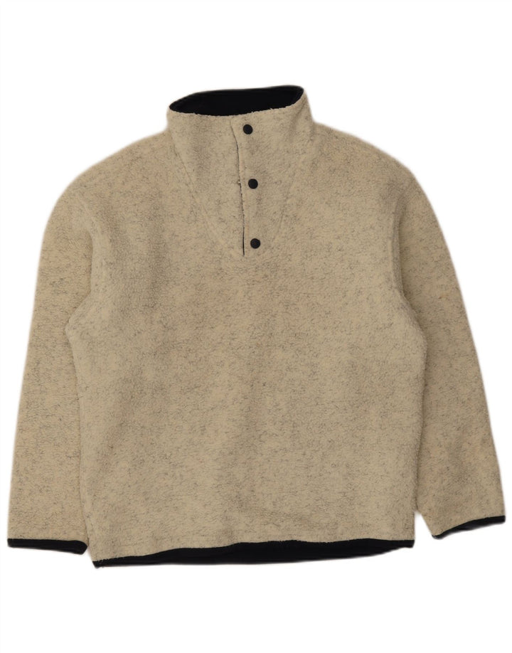 Lotto Hombre Jersey De Forro Polar Con Cremallera Y Cuello Pequeño Poliéster Moteado Beige