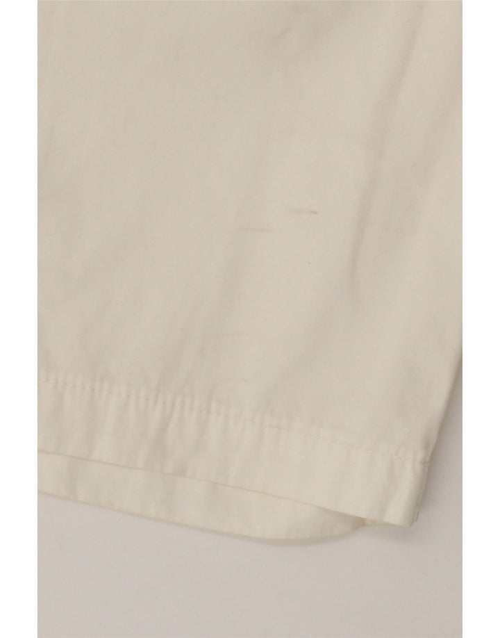 Murphy & Nye Pantalones cortos chinos para hombre W36 Algodón blanco grande