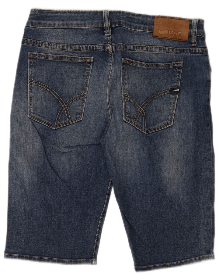 Shorts vaqueros para hombre Gas W33 Algodón azul medio