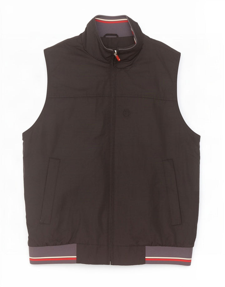 Brugi Chaleco para hombre ES 38 Medium Negro Colorblock Poliamida