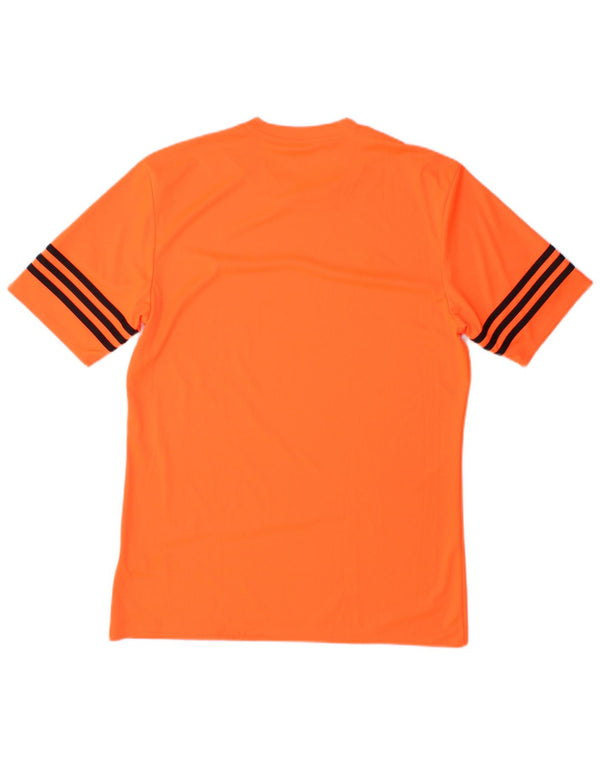 Adidas Mens Climalite Camiseta Top Medio Naranja Poliéster