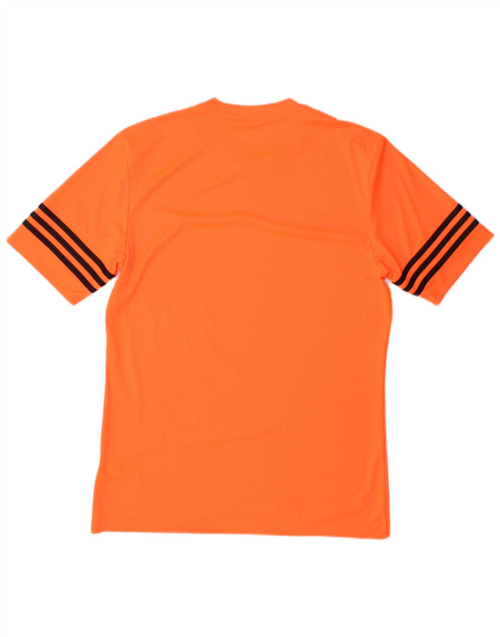 Adidas Mens Climalite Camiseta Top Medio Naranja Poliéster