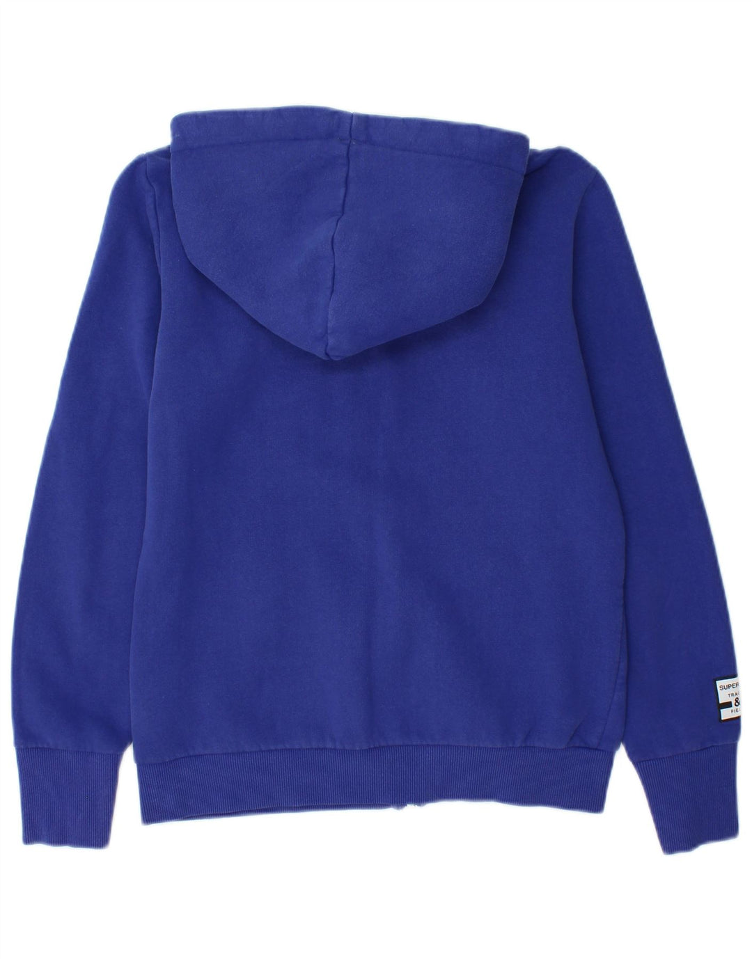 Superdry Sudadera con capucha y cremallera gráfica para mujer Reino Unido 40 Algodón azul medio