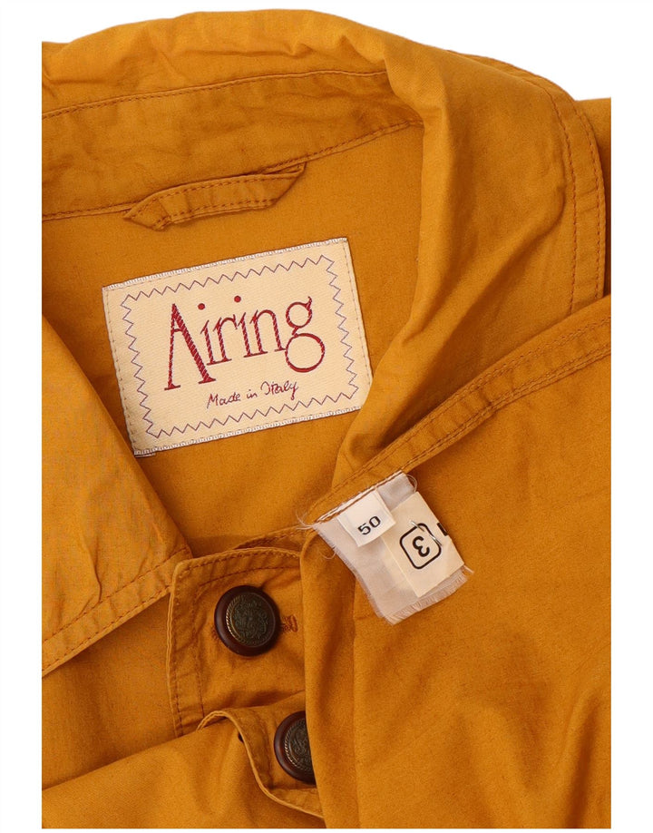 Vintage hombres chaqueta utilitaria IT 50 grande amarillo