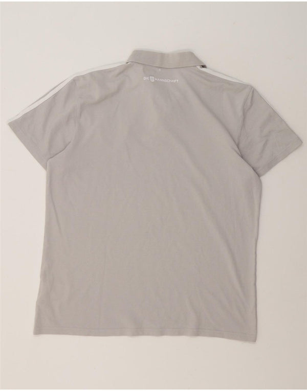 Adidas Mens Deutscher Fussball Bund Polo XL Gris Algodón