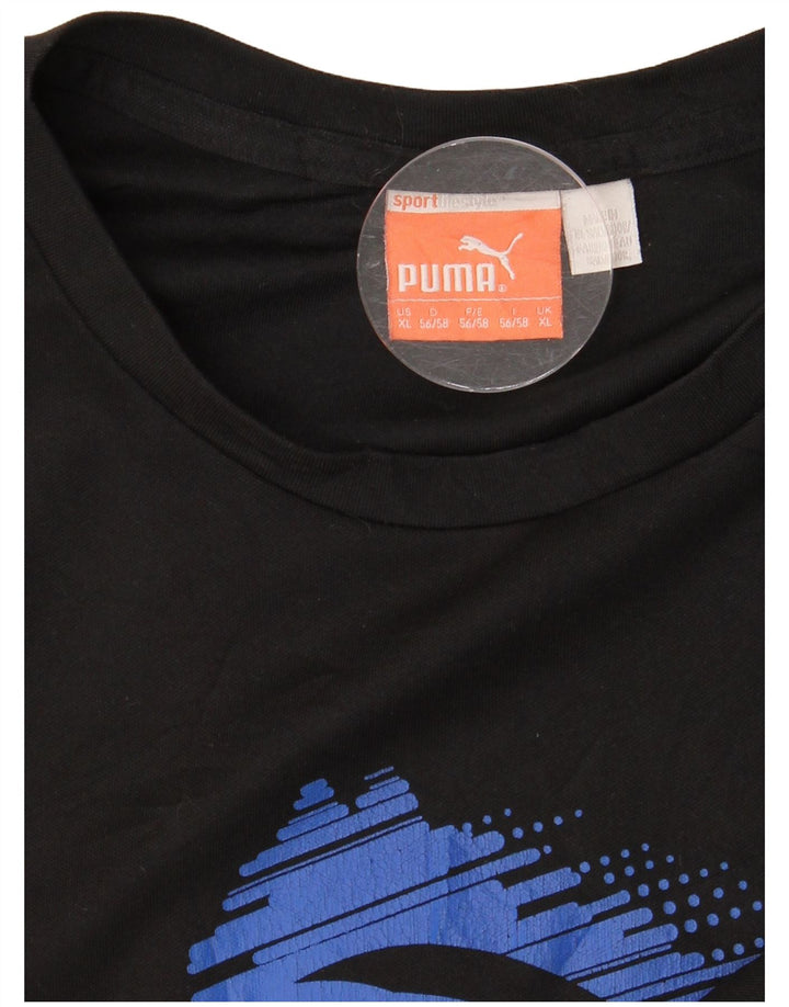 PUMA Camiseta gráfica para hombre Top XL Negro