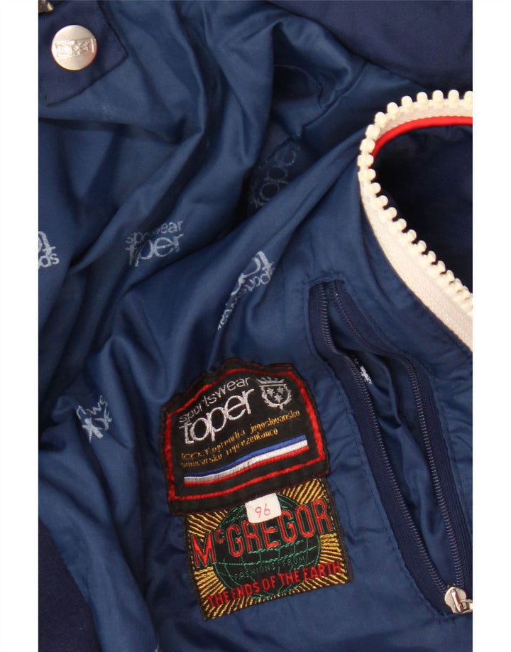 McGregor Chaqueta cortavientos para mujer UK 40 Mediano Azul marino Colorblock