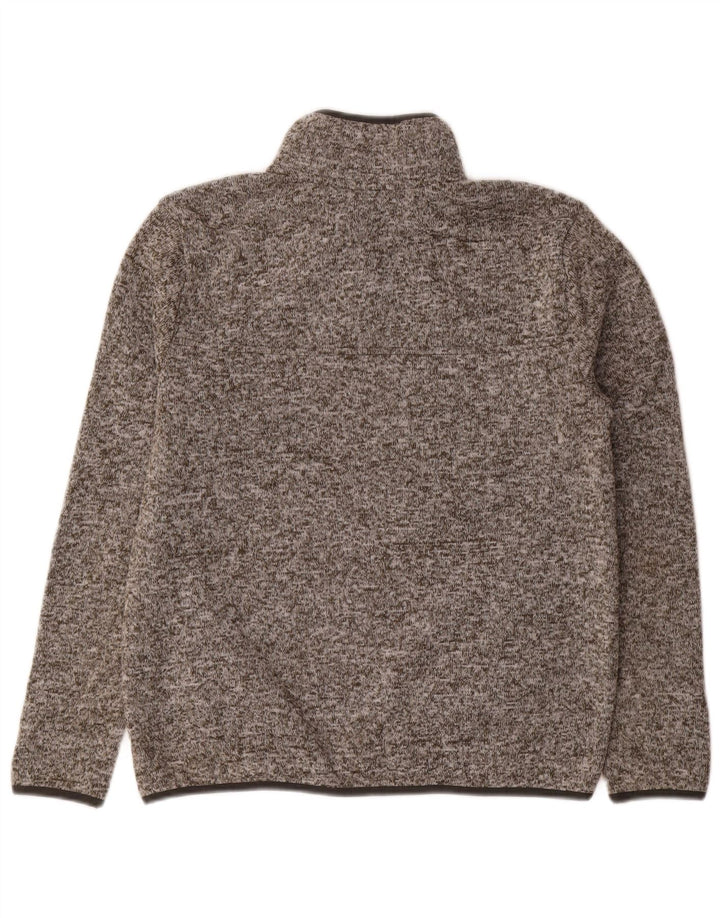 EDDIE BAUER Jersey de sudadera extragrande para mujer Reino Unido 10 Pequeño gris moteado