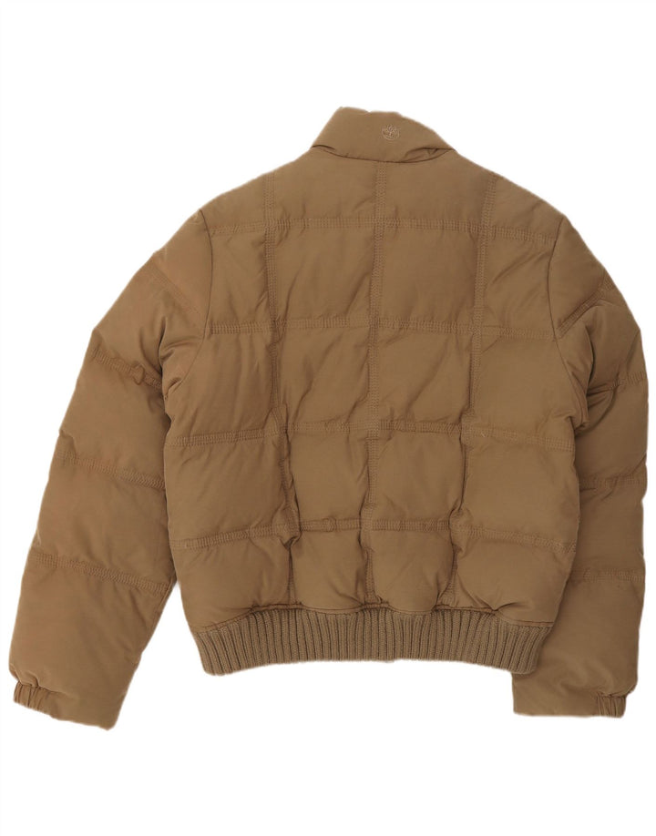 Timberland Chaqueta acolchada para mujer Reino Unido 12 Algodón marrón medio