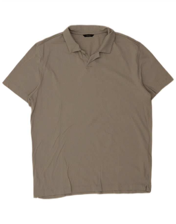 Polo Massimo Dutti Hombre XL Caqui Algodón
