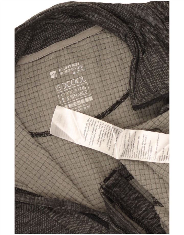 Chaqueta superior de chándal IsoCool para hombre de Mountain Warehouse Poliéster gris grande