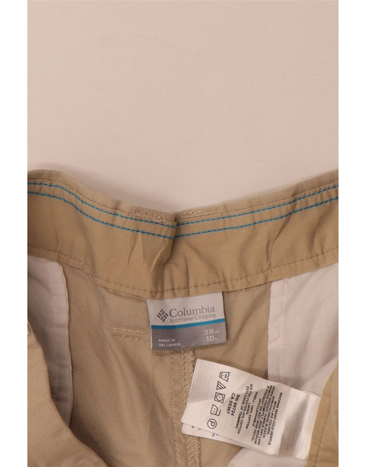 COLUMBIA Pantalones cortos cargo para hombre W38 XL Algodón beige
