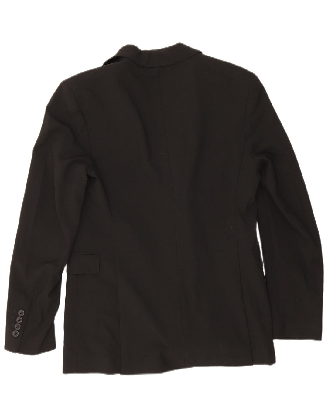 Zara Chaqueta tipo blazer con doble botonadura para hombre EU 46 Small Poliéster negro