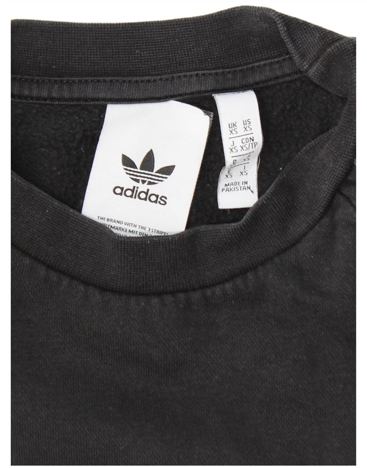 ADIDAS Mens Sweatshirt Jumper XS Black Cotton