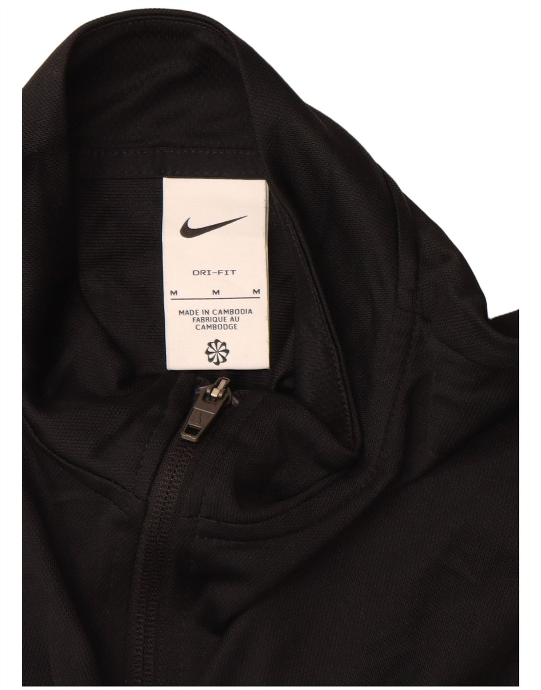Nike - Chaqueta de chándal Dri Fit para mujer, talla M, poliéster negro