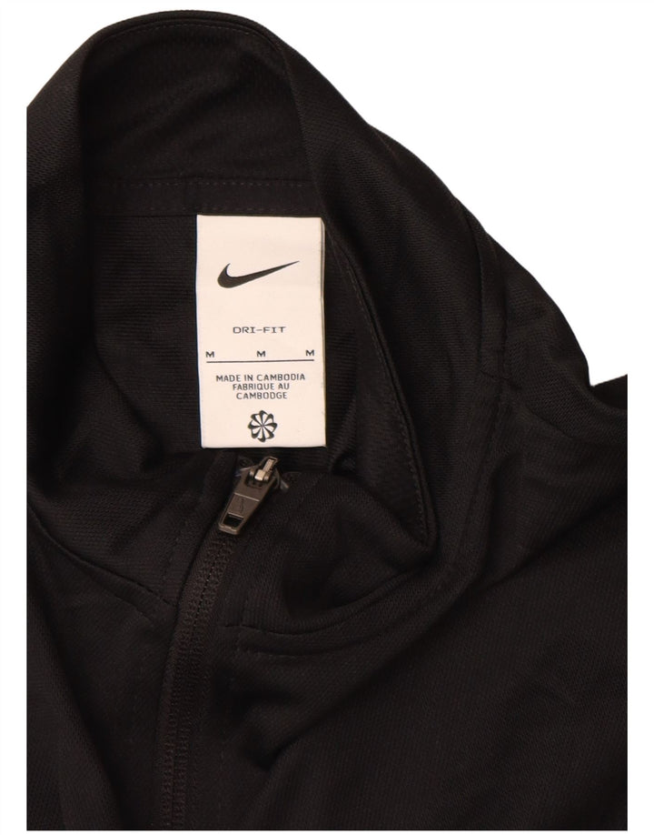 Nike - Chaqueta de chándal Dri Fit para mujer, talla M, poliéster negro