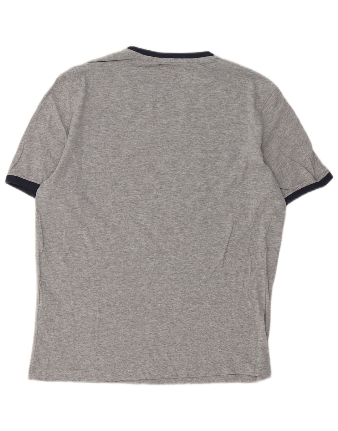 Kappa Hombre Camiseta Gráfica Top Algodón Moteado Gris Medio