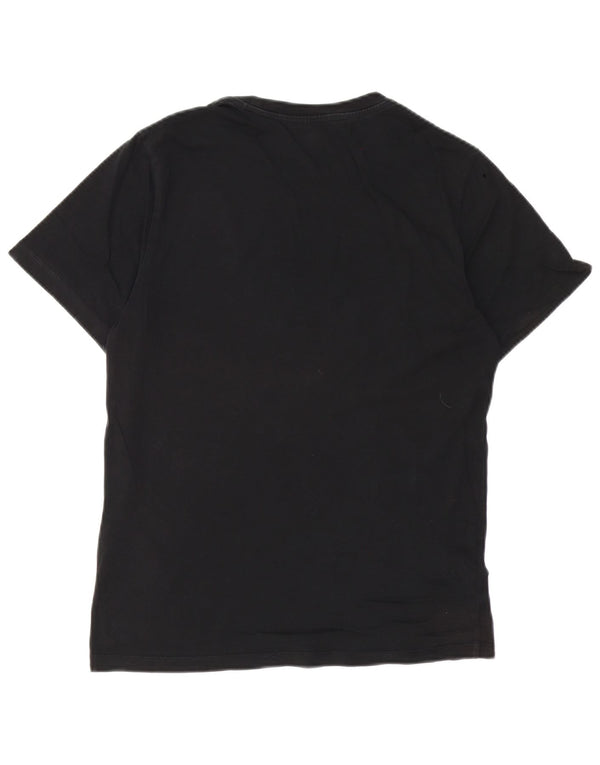 Nike - Camiseta gráfica para hombre, talla pequeña, algodón negro