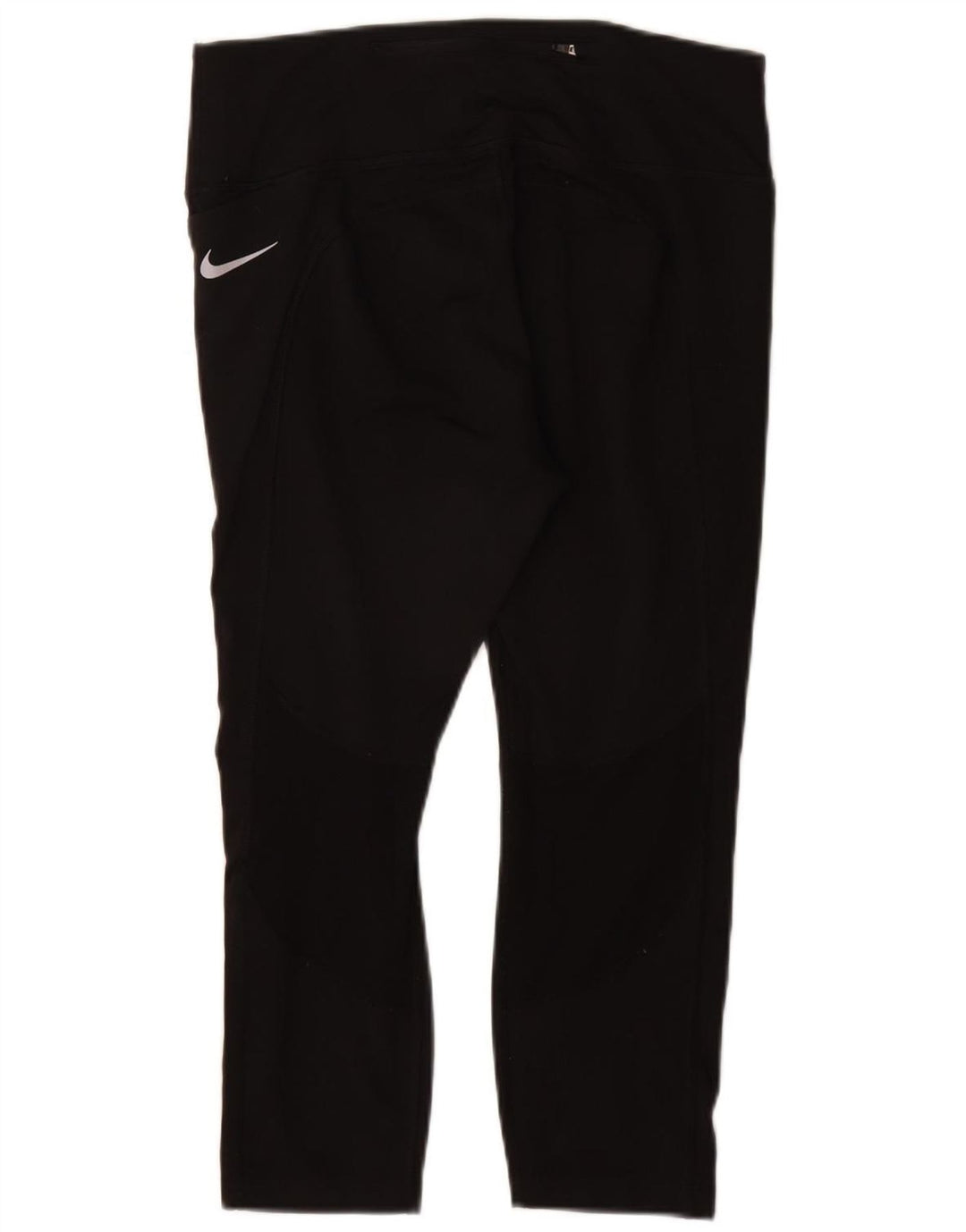 NIKE Leggings Capri Dri Fit para Mujer UK 44 Grande Poliéster Negro
