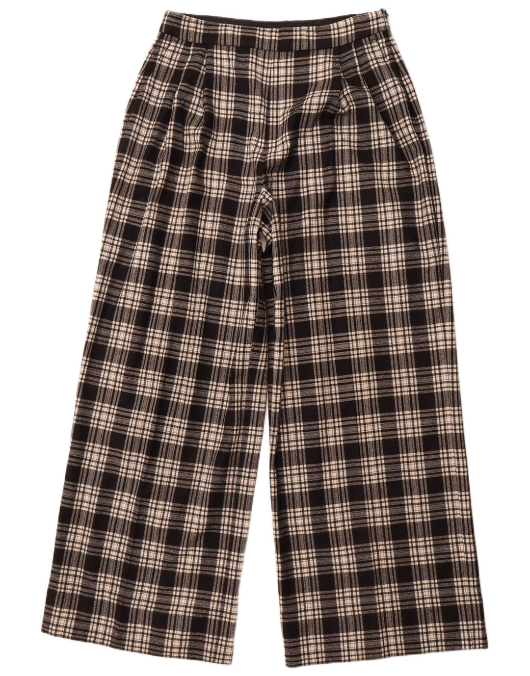 Massimo Dutti Pantalones Casuales Mujer EU 42 Large W32 L30 Black Check