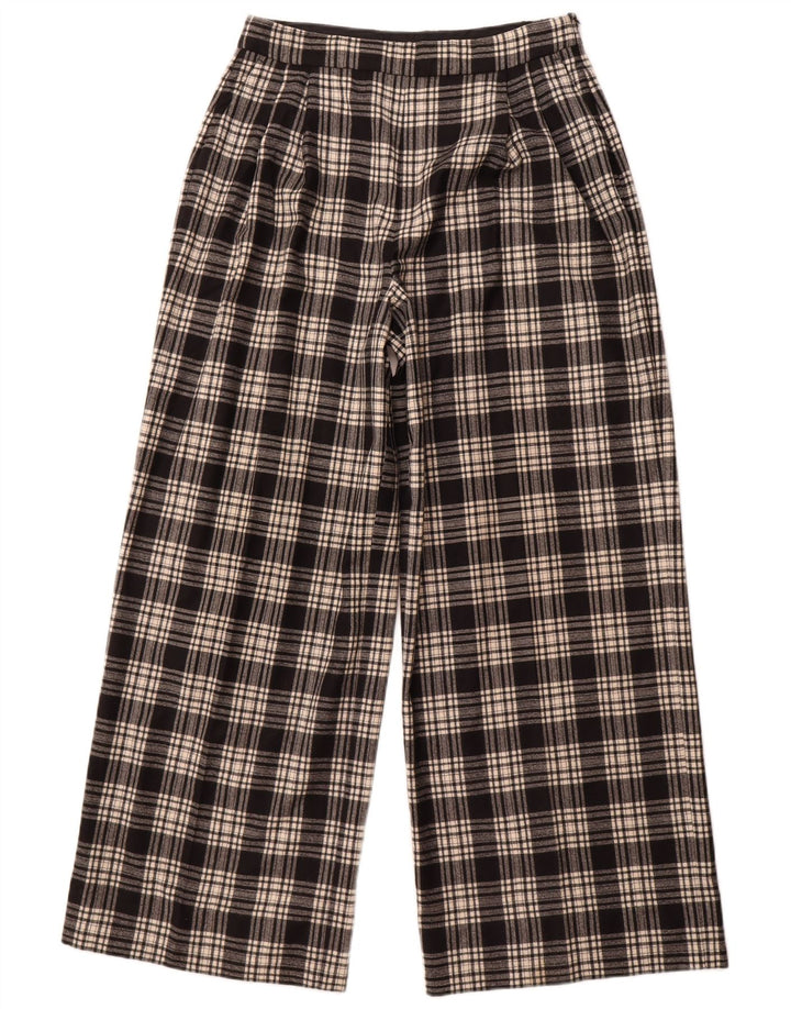 Massimo Dutti Pantalones Casuales Mujer EU 42 Large W32 L30 Black Check