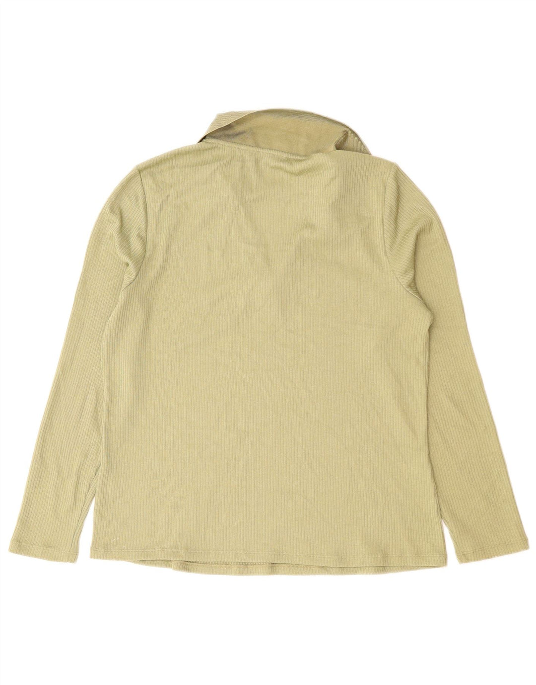 Marks & Spencer Polo de manga larga para mujer UK 44 Grande Poliéster verde
