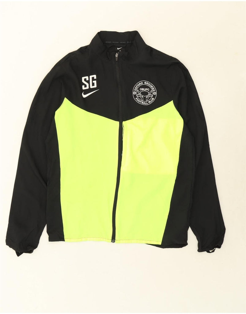 NIKE Mens Oxford Brookes Football Club Tracksuit Top Jacket Medium Black Vintage Nike and Second-Hand Nike from Messina Hembry 