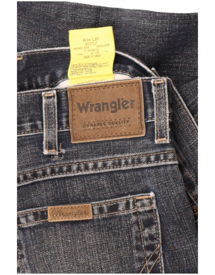 Wrangler Vaqueros Bootcut para Hombre W34 L30 Algodón Azul Marino