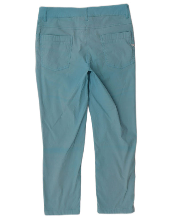 Chervo Pantalones cortos ajustados para mujer IT 42 Medium W28 L23 Algodón turquesa
