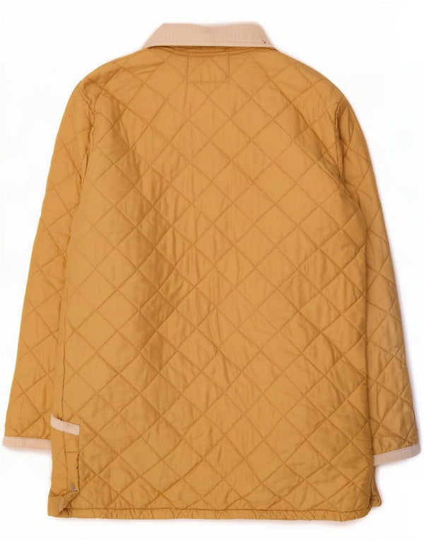 Husky Chaqueta acolchada para hombre UK 42 XL Nylon color block amarillo
