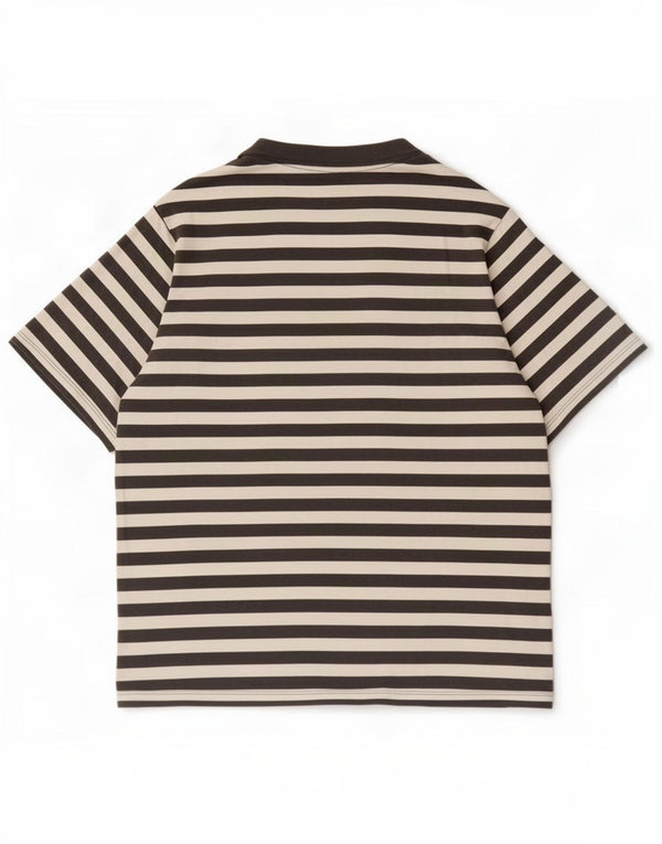 Jack & Jones Hombre Camiseta Top Large Gris Rayas Algodón