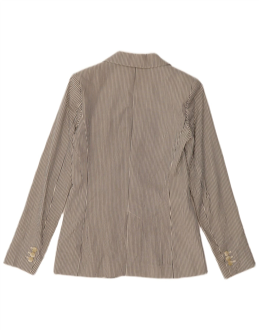 MASSIMO DUTTI Chaqueta tipo blazer de 1 botón para mujer EU 34 2XS Gris a rayas