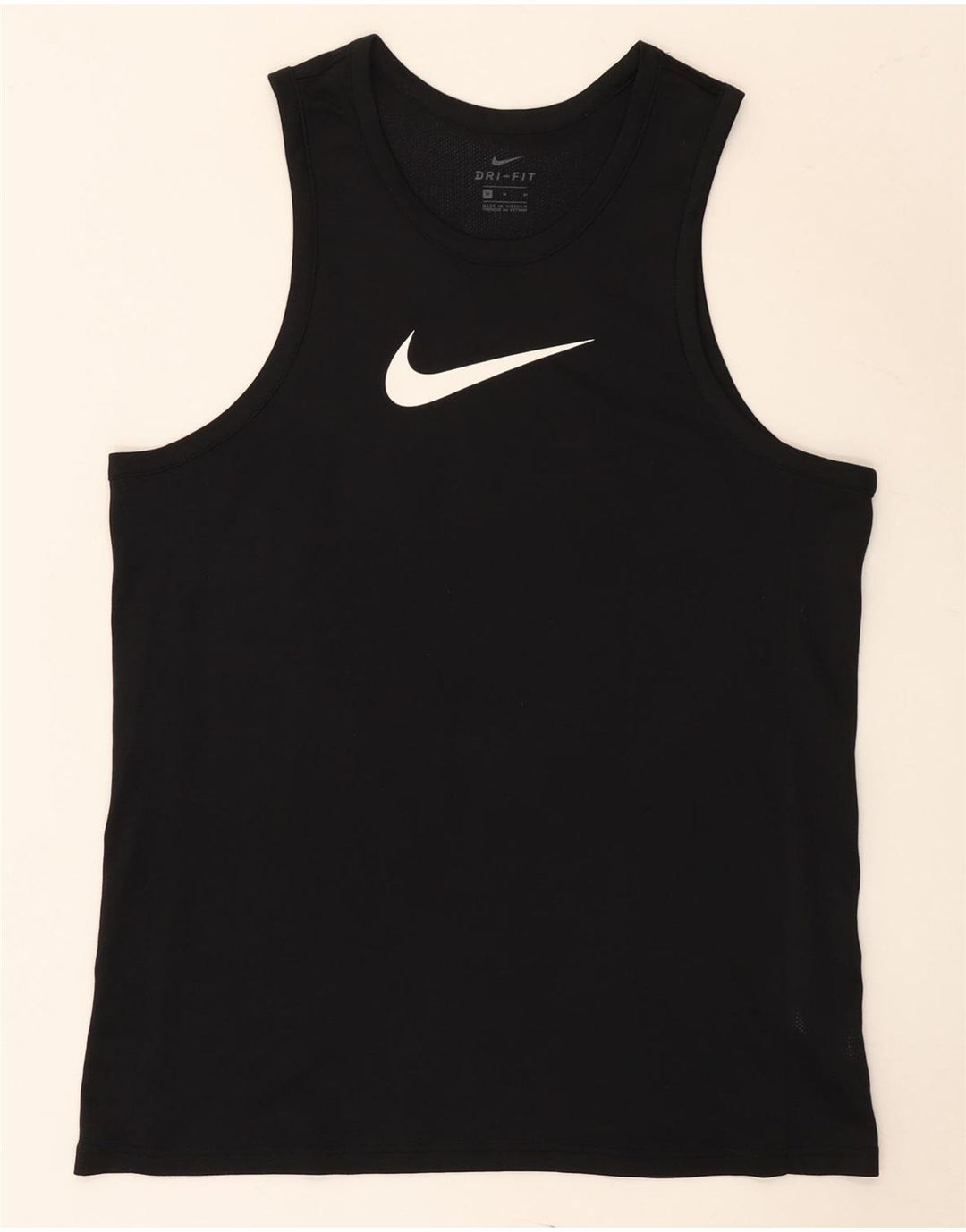 Nike Camiseta sin mangas Dri Fit Graphic para hombre Poliéster negro mediano