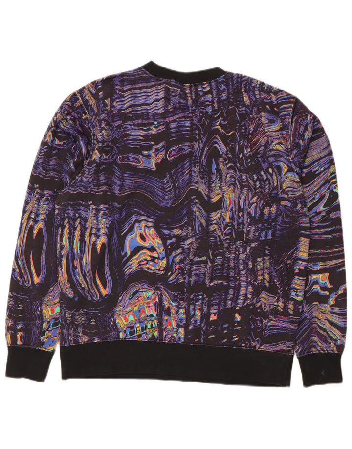 Nike Sudadera con estampado abstracto para hombre, jersey pequeño, multicolor, deportivo