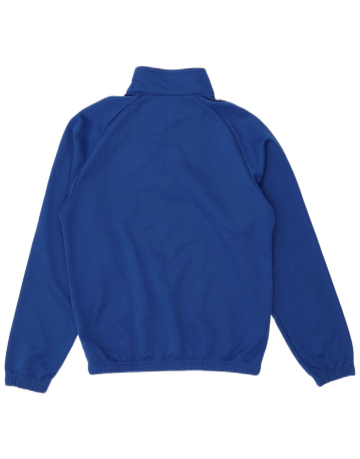Kappa Hombre Zip Neck Jersey Chándal Top Azul Medio Poliéster