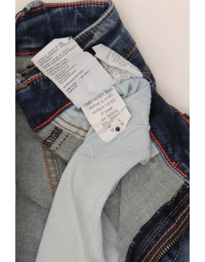 Vaqueros ajustados para mujer Tommy Hilfiger W32 L32 Algodón azul marino