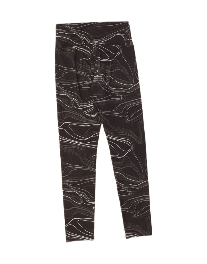 Puma Leggings con patrón abstracto para mujer UK 8 Small Black Geométrico