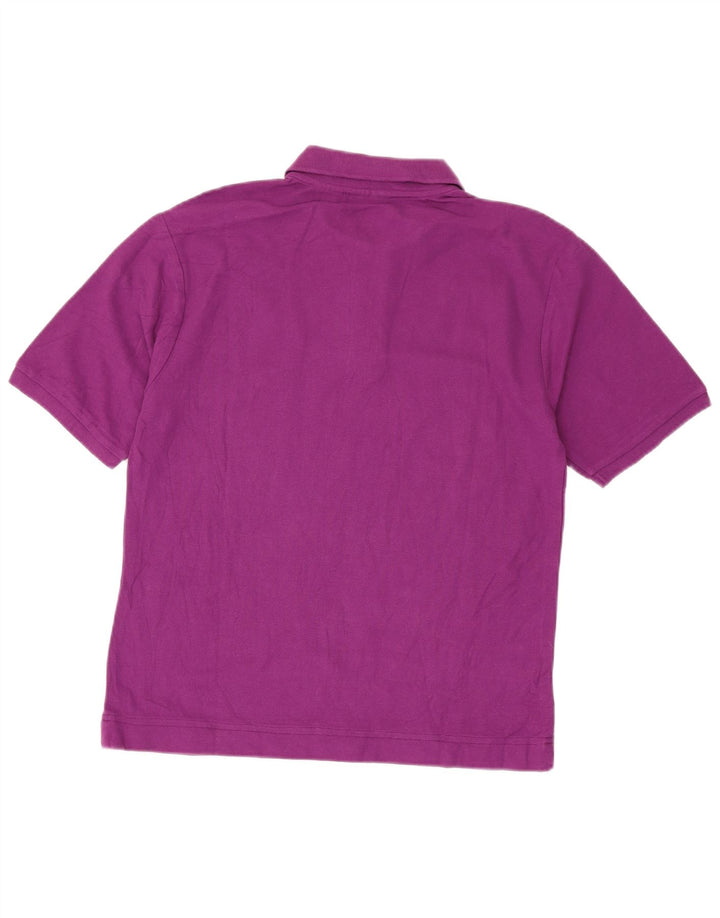 FILA Polo para hombre de algodón morado grande