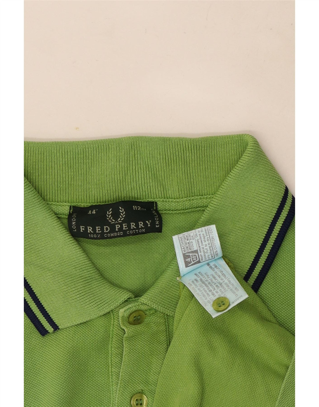 Polo Fred Perry Hombre Algodón Verde Medio