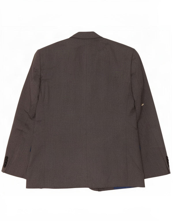 Chaqueta tipo blazer corta de 2 botones para hombre Marks & Spencer UK 44 XL Poliéster gris