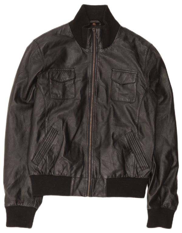 Conbipel Chaqueta De Cuero Para Hombre IT 48 Medium Cuero Negro